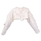 Blikvanger Milky Floral Bolero jacket with delicate floral pattern and lightweight fabric, perfect for layering and elegant style.