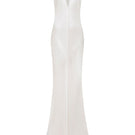 Sisters Maja maxi dress in white, flowing sleeveless design with a fitted waist and elegant ankle-length silhouette.