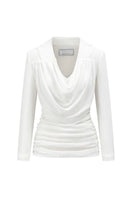 White JEMMIA top by Arti Apparel, featuring a stylish sleeveless design with a fitted silhouette and subtle neckline detail.