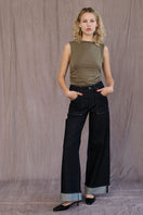 TT Studios Kendall Jean in Doyers Street denim, showcasing classic fit and stylish blue jeans with subtle fading and stitching details.