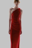 Red Baobab CELELE maxi dress with flowing fabric and sleeveless design, perfect for casual or summer occasions.