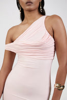 Deme By Gabriella Praia Maxi Dress featuring a flowy, lightweight fabric and vibrant print perfect for summer wear.