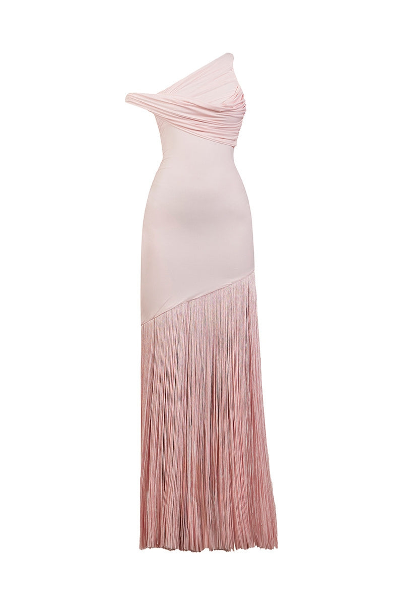 Deme By Gabriella Praia Maxi Dress featuring a flowing fabric and vibrant pattern, perfect for beach or summer wear.