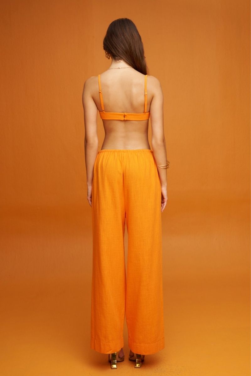 CAMELLIA ORANGE ICONIC TOP - CULT MIA