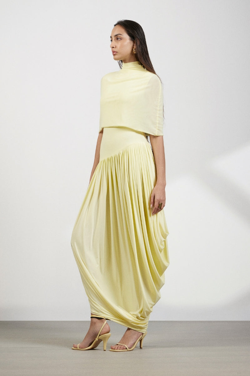 yellow maxi dress casual Deme By Gabriella PENELOPE YELLOW MAXI DRESS