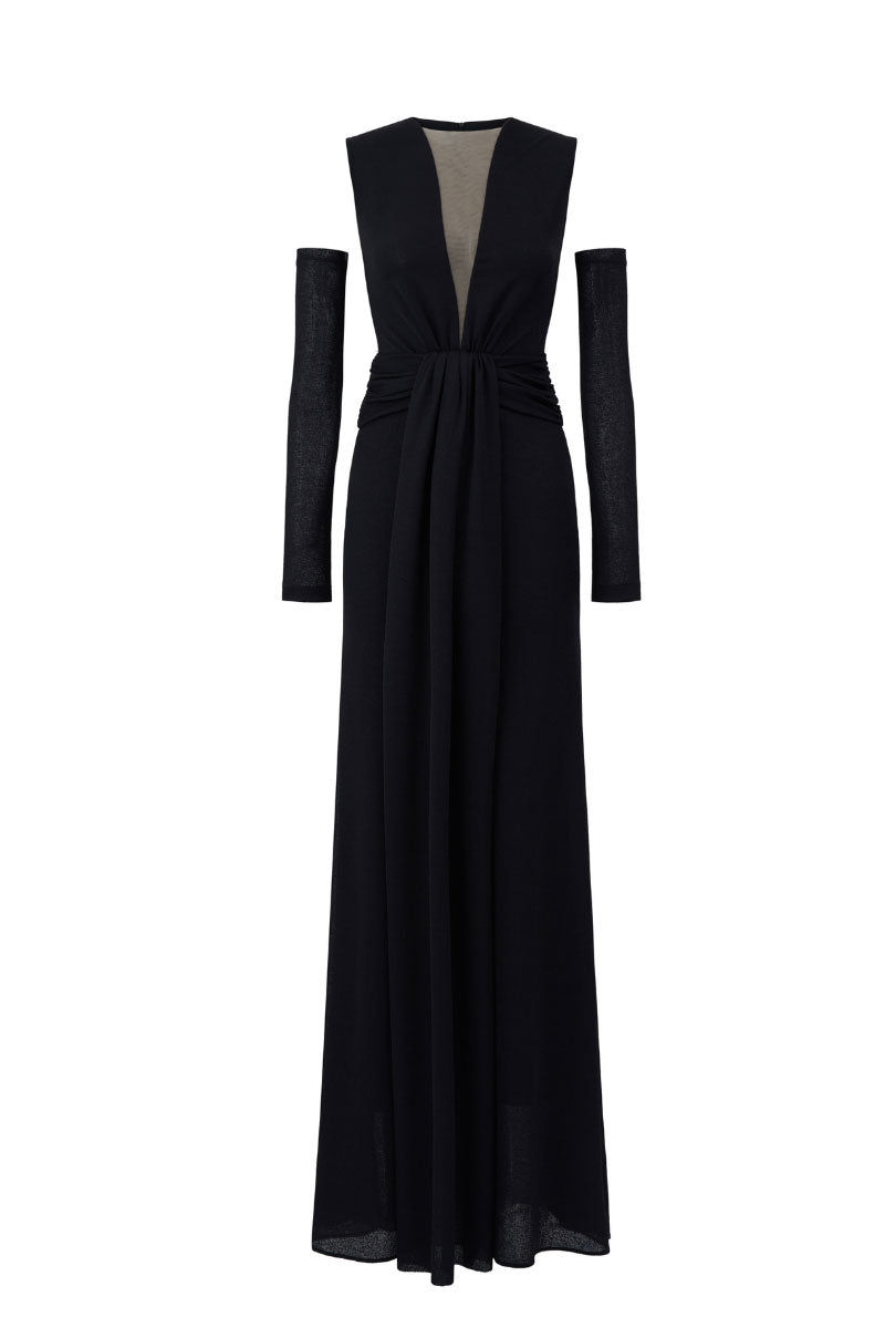 Arti Apparel AIA Maxi Dress featuring a flowy fabric and elegant design, perfect for casual or formal occasions.
