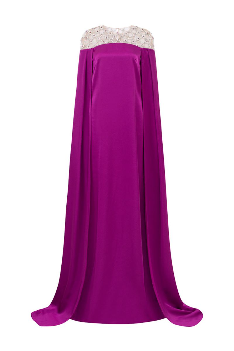 MELIORA SILK SATIN A-LINE GOWN - CULT MIA