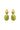 LIME GREEN INTERCHANGEABLE GRAVEL EARRINGS