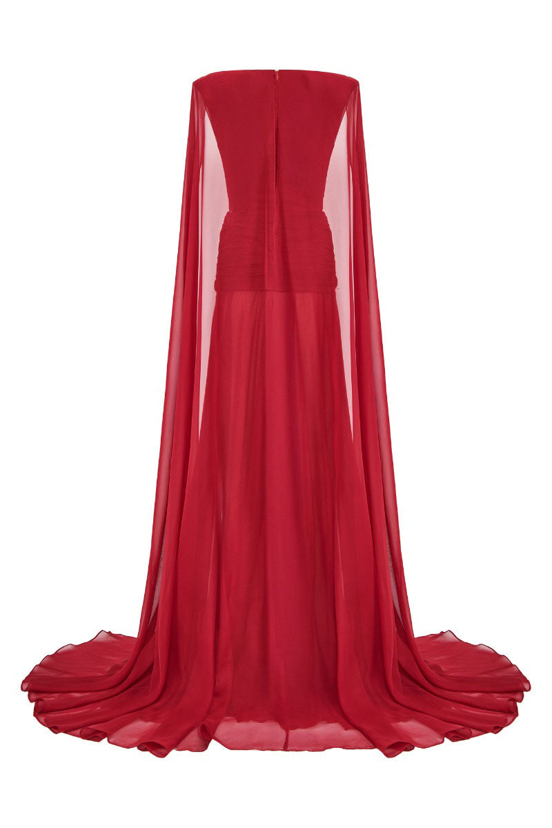 red chiffon dresses wedding Wine Red Chiffon Short Simple Wedding Party Dress, Dark Red Bridesmaid Dresses 2025