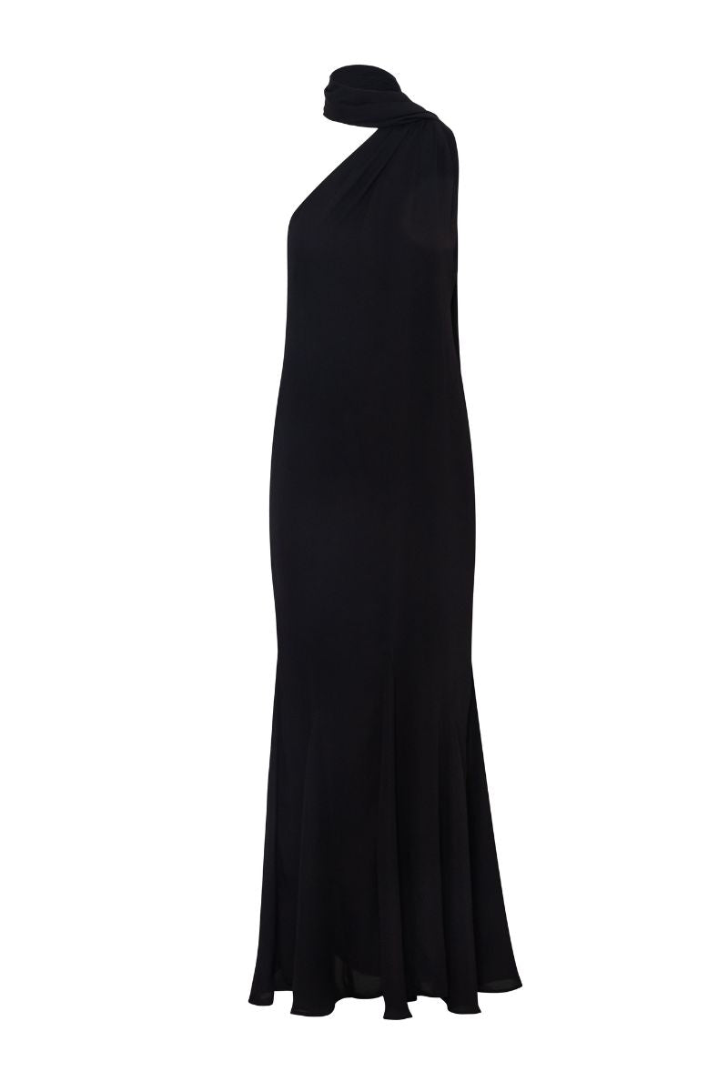 فستان ماكسي من آري باللون الأسود
