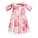 Nana Jacqueline Lilly Dress in rose pink print, mini dress with floral design, sleeveless style, perfect for casual or summer wear.