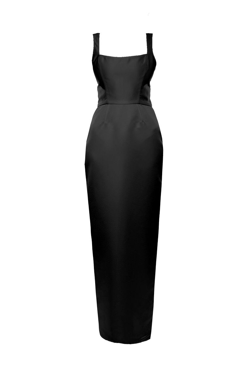 IDA BLACK MAXI DRESS - CULT MIA