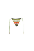 Baobab Lula bikini bottom in vibrant floral print, stylish swimwear for women, shown on a model.