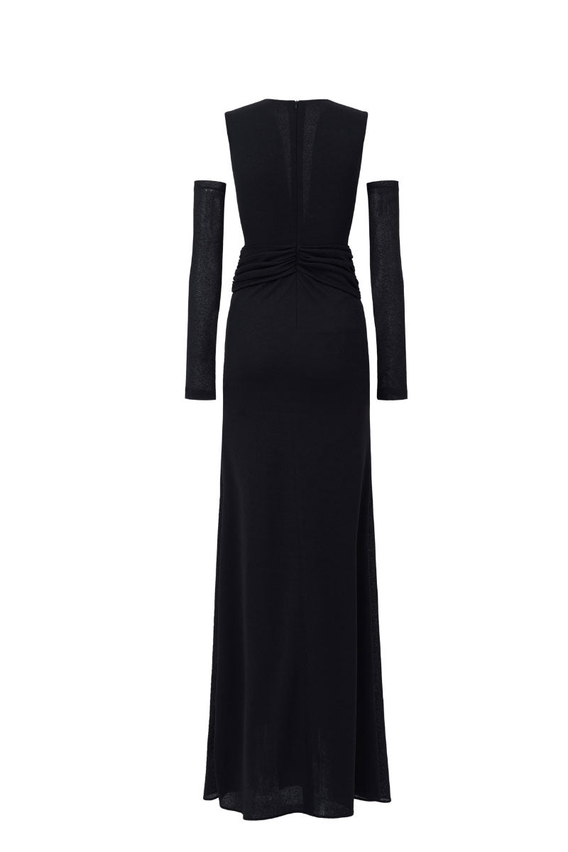 Arti Apparel AIA Maxi Dress with flowing fabric and elegant design, perfect for summer or special occasions.