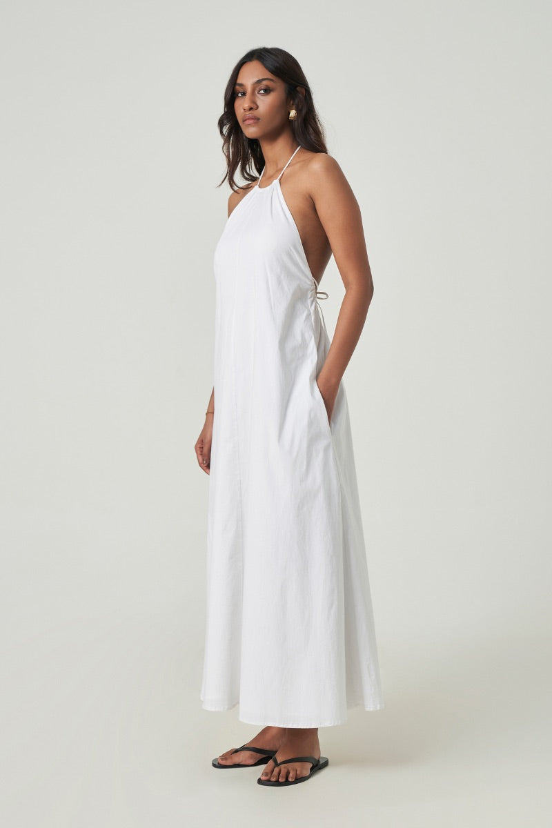 white maxi dress summer Embroidered Greek Style 23% linen Boho Maxi Dress | Floral