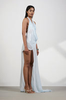 Deme By Gabriella RINA Mini Dress in vibrant color, sleeveless design, fitted silhouette, and stylish neckline.