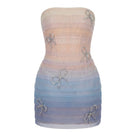 Keira Tong shading mini dress with stylish design, featuring a fitted silhouette and trendy shading pattern.