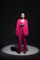 Pink Erica texture attached jacket set from 21Six co-ords, featuring a stylish textured pink jacket and matching bottoms.