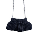 Black Catarina Mina clutch bag Cantiga in elegant design with a sleek finish, perfect for evening or formal occasions.