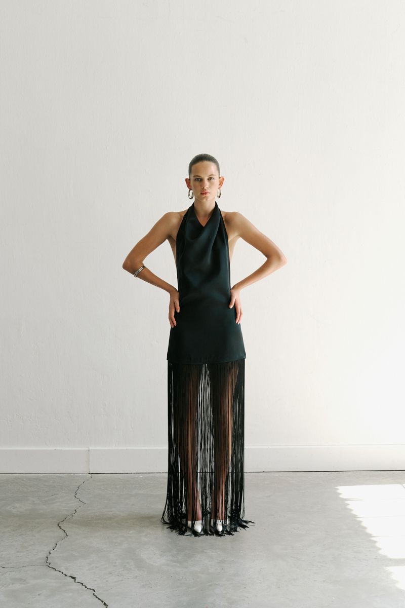 ANIKA DRESS IN BLACK - CULT MIA