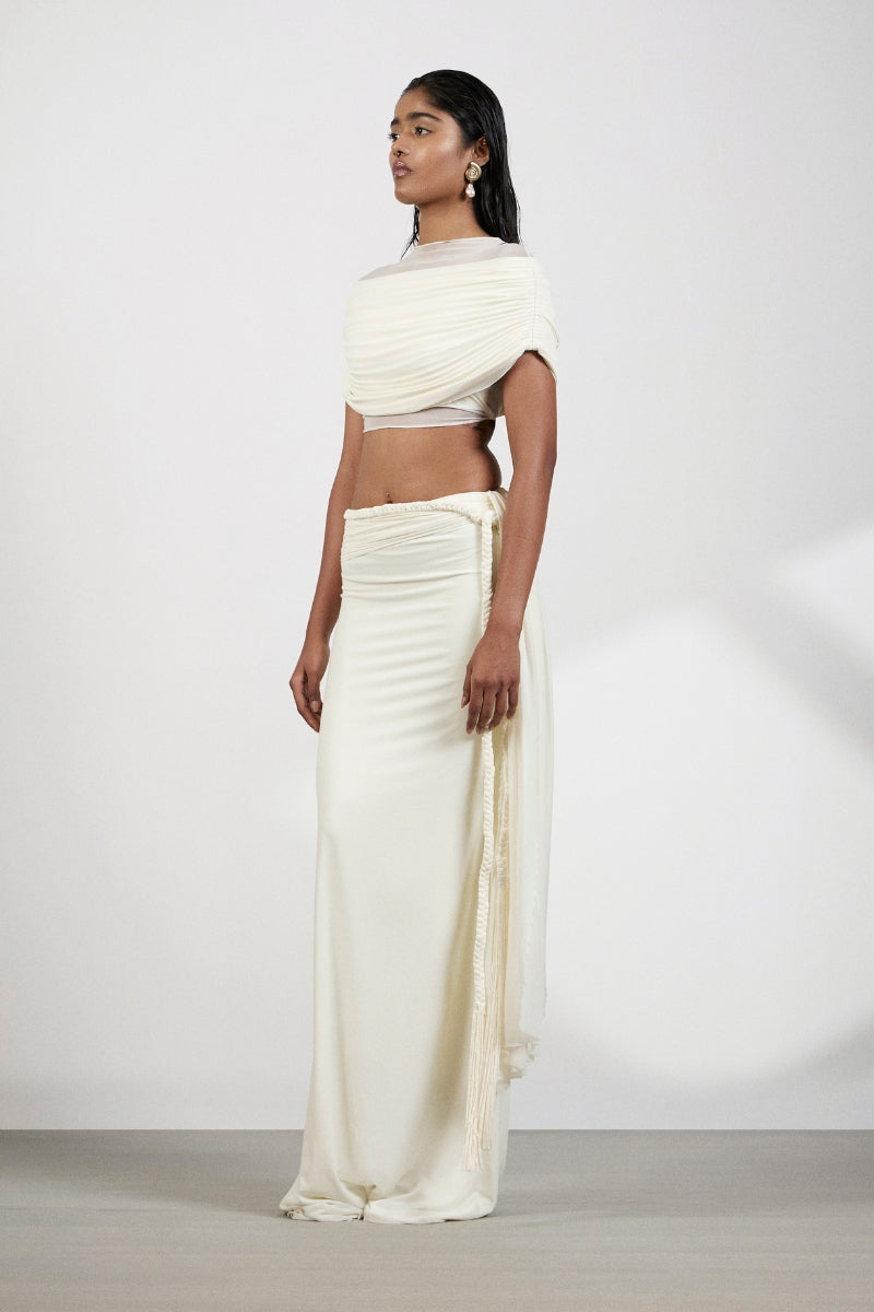 Deme By Gabriella Alyssa co-ord set featuring a stylish top and matching skirt, shown in a coordinated fashion.