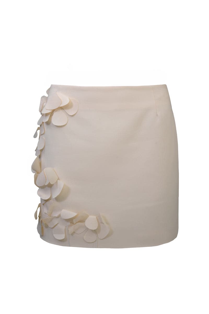 MILKY FLORAL MINI SKIRT - CULT MIA
