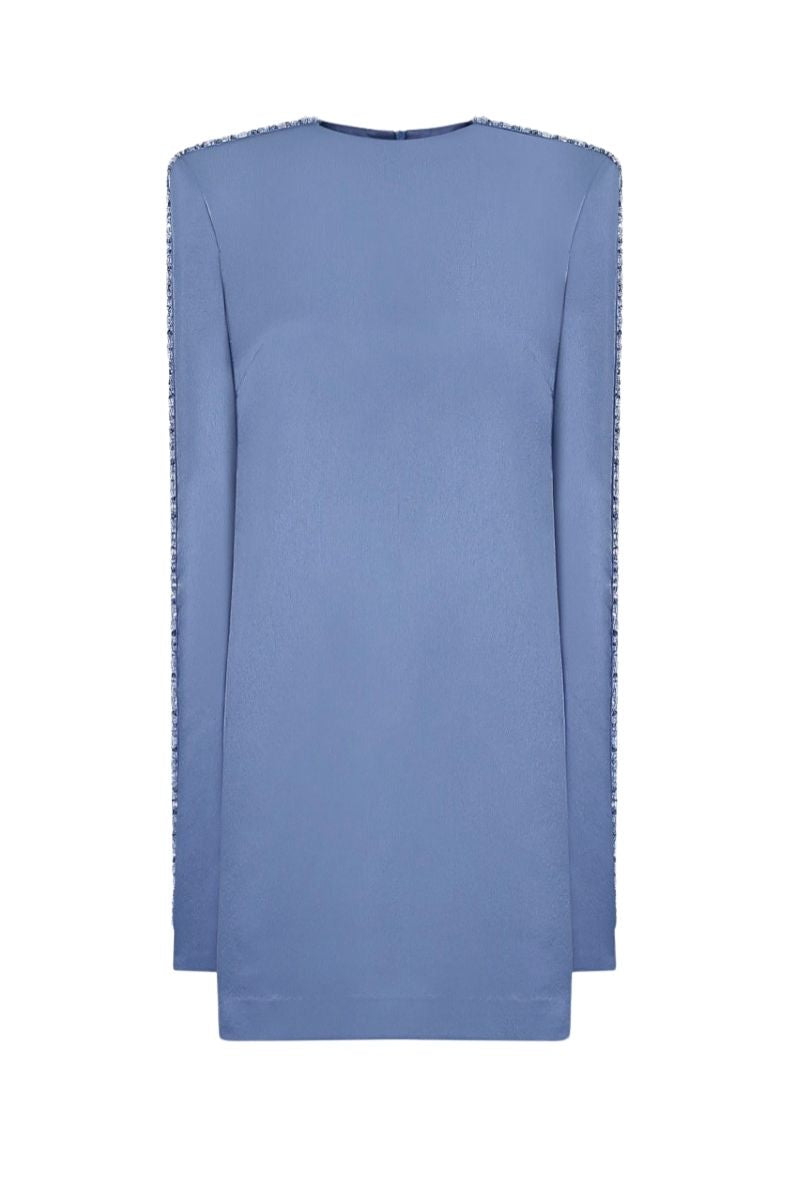 CLIFFORD SLATE BLUE MINI DRESS - CULT MIA