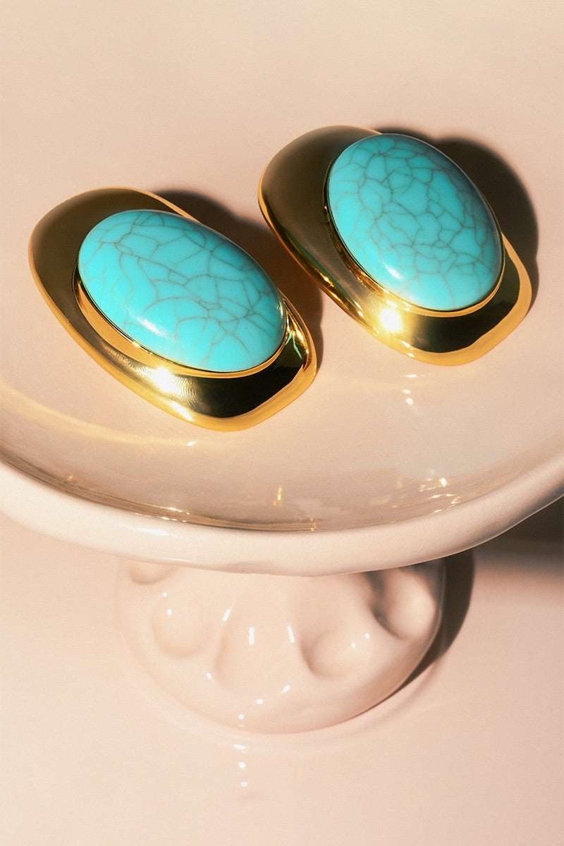 SEA BLOSSOM BLUE EARRINGS - CULT MIA