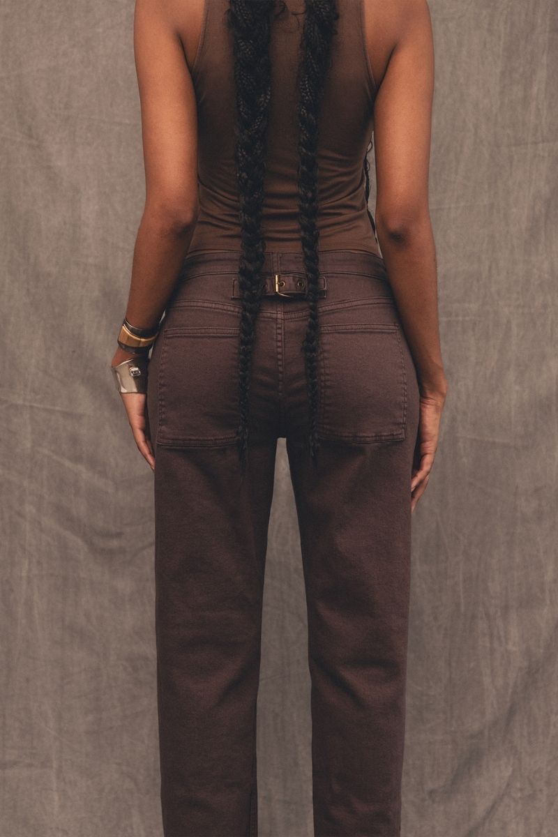 1996 BROWN MID RISE JEANS - CULT MIA