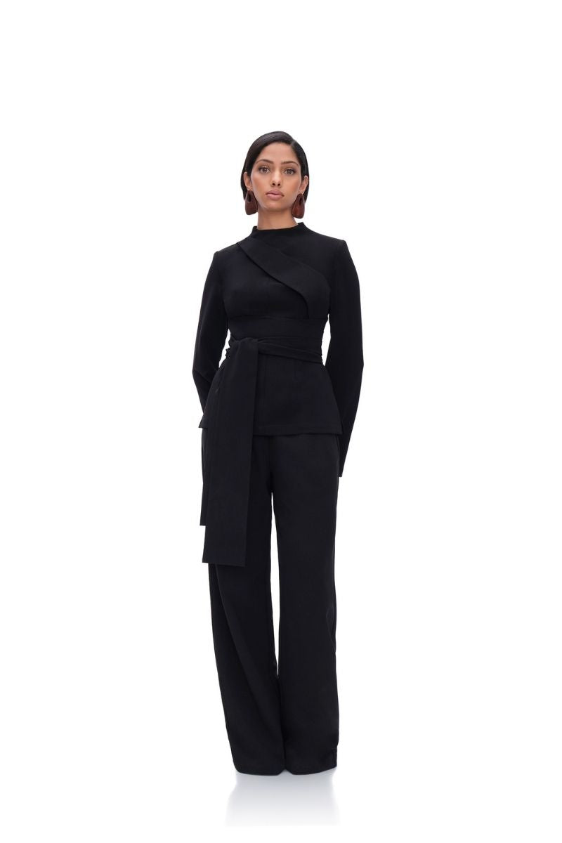 ATTA BOOTCUT PANTS IN ONYX - CULT MIA