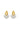 BOUCLES D'OREILLES WHIRLPOOL BLANCHES