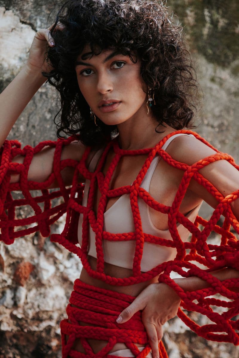 SIMONE SET IN CHERRY - CULT MIA