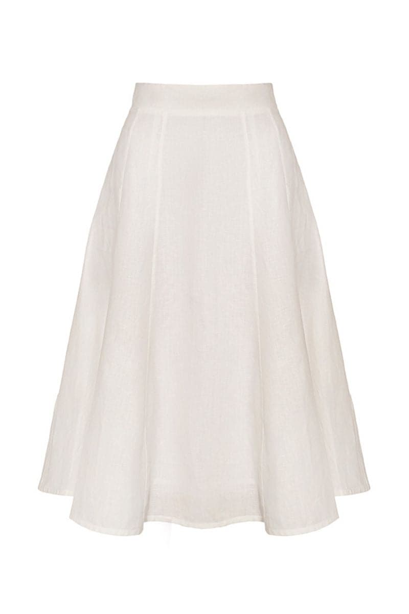 WHITE CLOUD MIDI SKIRT - CULT MIA