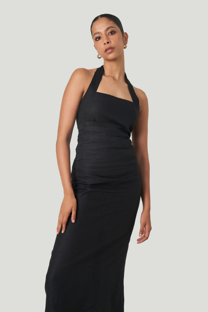 JILLIANE DRESS IN BLACK - CULT MIA