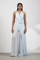 Deme By Gabriella Seraphina co-ord set featuring a matching top and pants in stylish fabric, laid out flat.