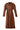 BROWN FAUX LEATHER LONG COAT | Blikvanger | CULT MIA