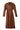BROWN FAUX LEATHER LONG COAT