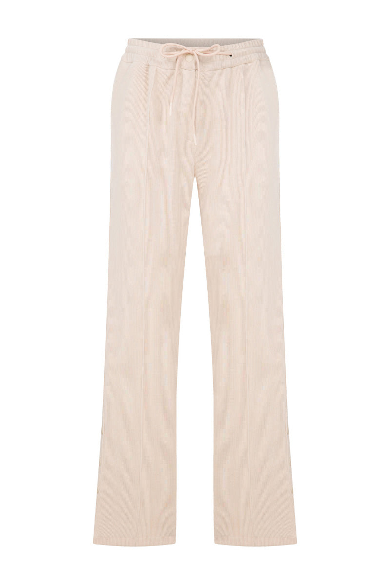 Soft cream sweat pants by ColoReve with a relaxed fit, featuring elastic waistband and cozy fabric for comfortable casual wear.