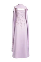 Raishma Lacey gown featuring intricate lace details and elegant design, perfect for formal occasions and evening wear.