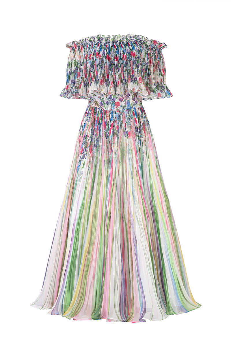MULTICOLOR FLORAL DRESS