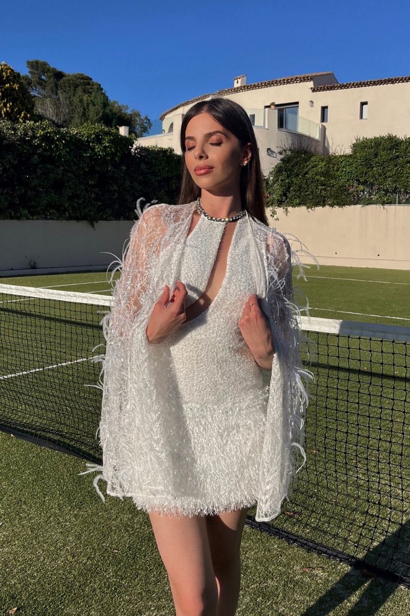 CRYSTAL SEQUIN MINI DRESS - CULT MIA