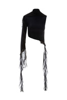 Suncillo Giada black top, stylish sleeveless blouse with a flowy fit and round neckline, perfect for casual or dressy occasions.