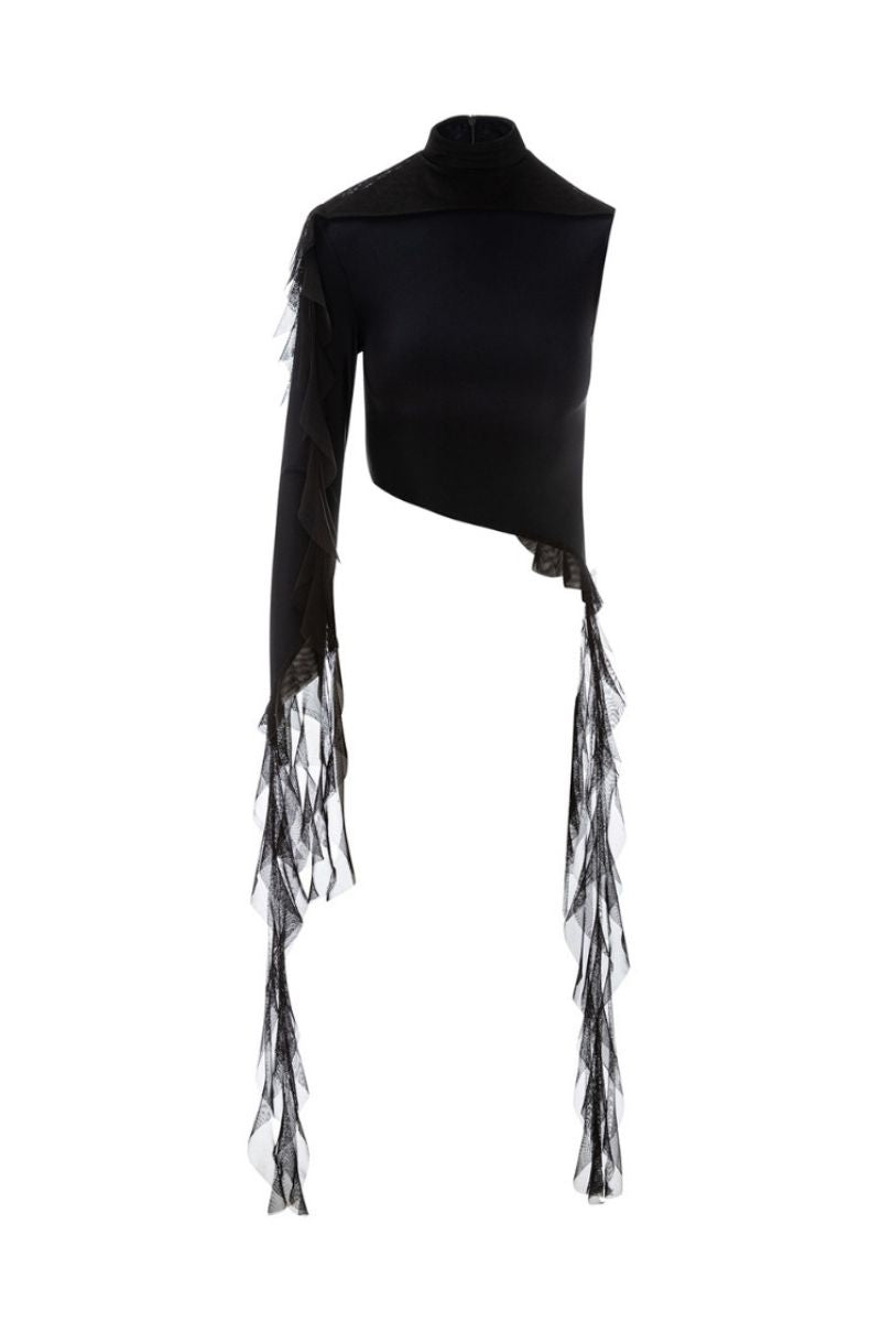 Suncillo Giada black top, stylish sleeveless blouse with a flowy fit and round neckline, perfect for casual or dressy occasions.