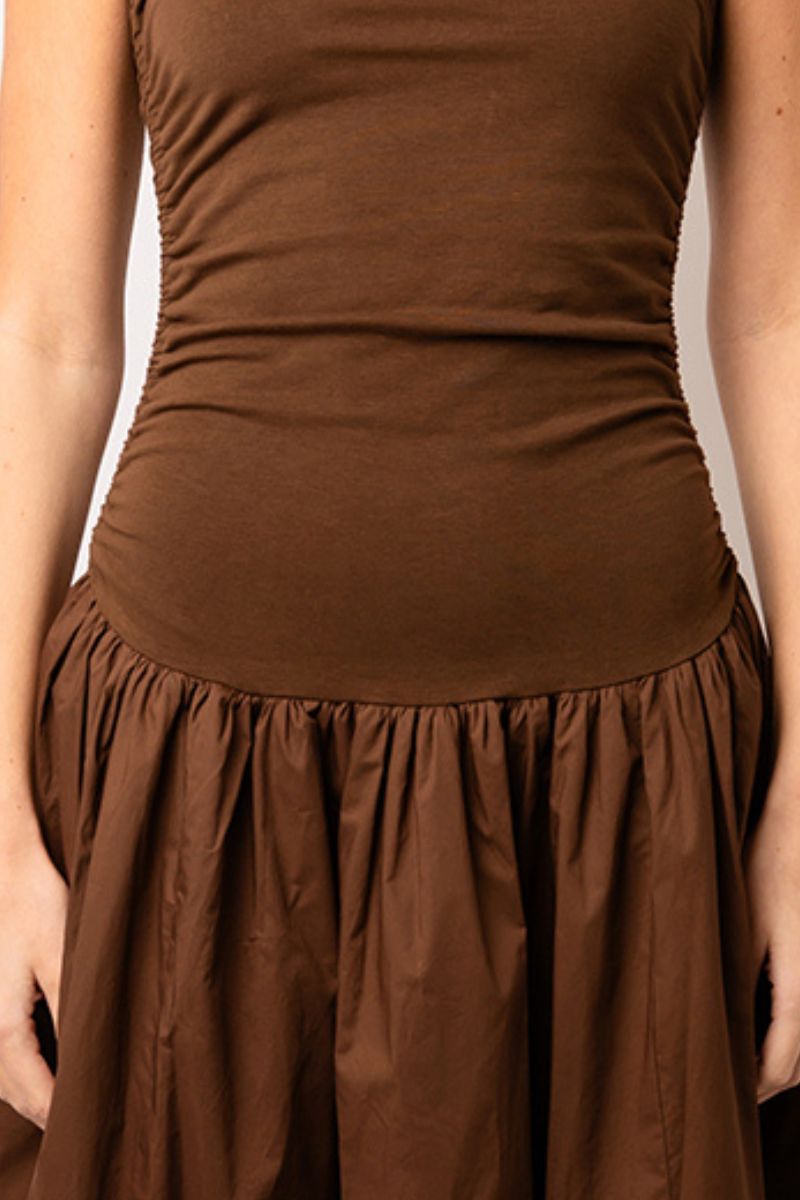 ALEXA DRESS IN CHOCOLATE - CULT MIA