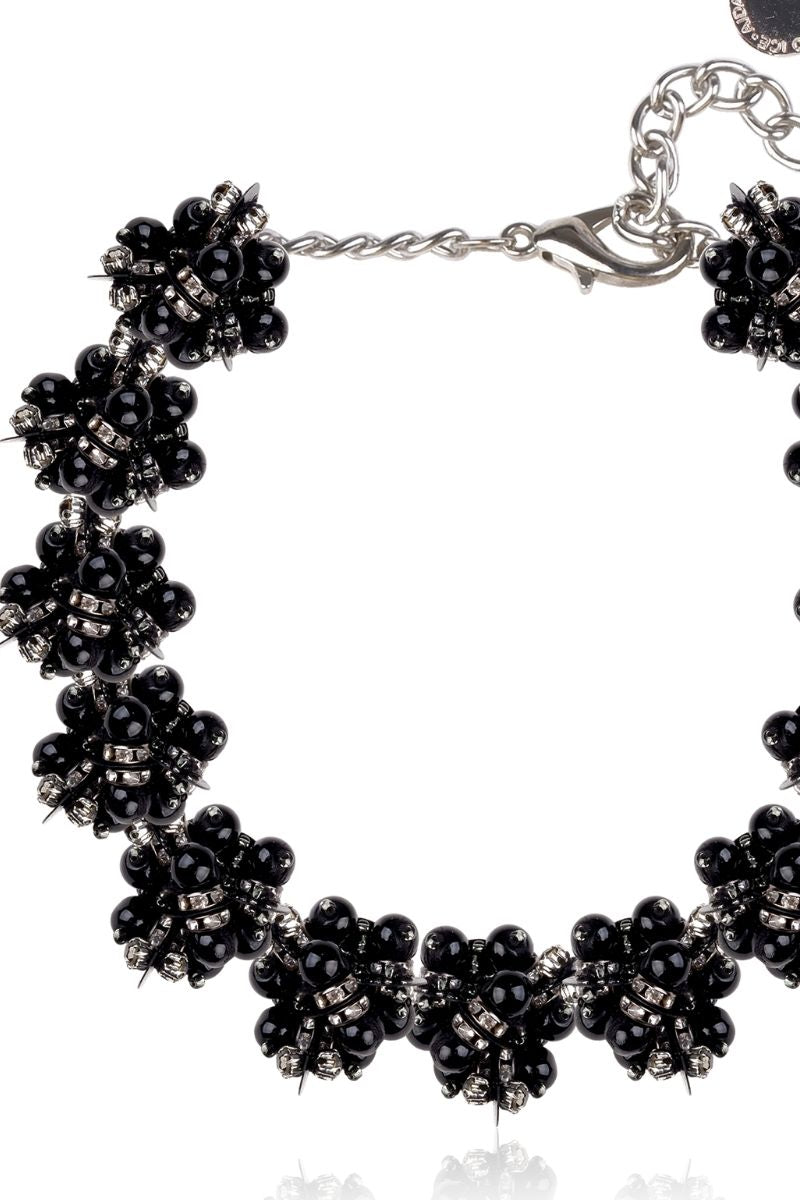 CLEORA BLACK NECKLACE - CULT MIA