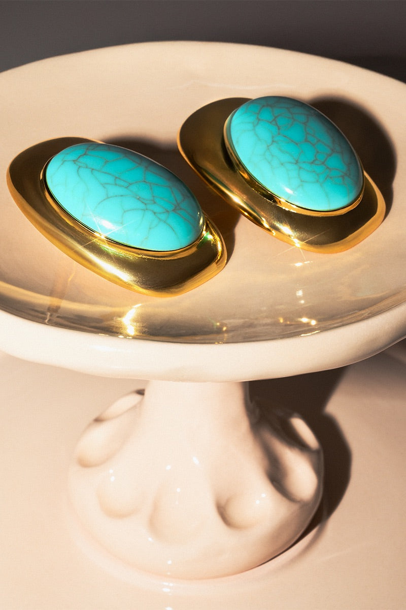 SEA BLOSSOM BLUE EARRINGS - CULT MIA