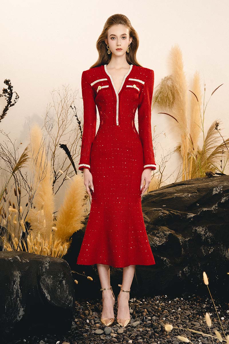 ALLURING MIDI DRESS - CULT MIA