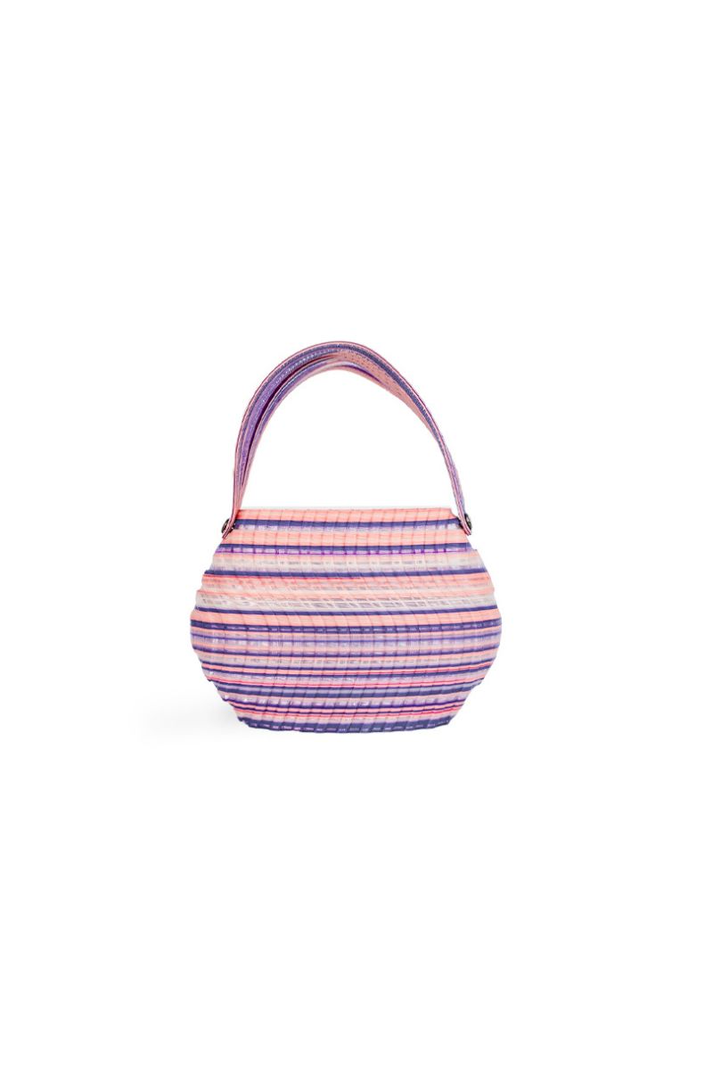 Touchless CULT MIA X touchless purple and pink gem blend top handle handbag with elegant design and vibrant colors.