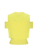 Chictopia Martha yellow vest top with sleeveless design, lightweight fabric, and casual fit perfect for spring and summer outfits.