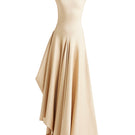Deme By Gabriella gold maxi dress featuring elegant fabric and flowing design, perfect for formal occasions.
